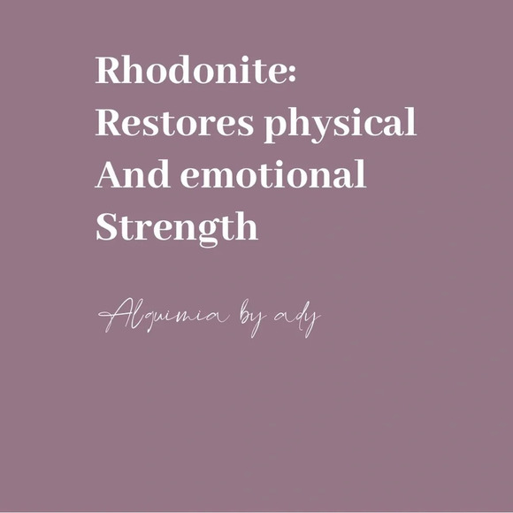 Rhodonite big maxi key card holder keychain amulet bag charm - Picture 5 of 5